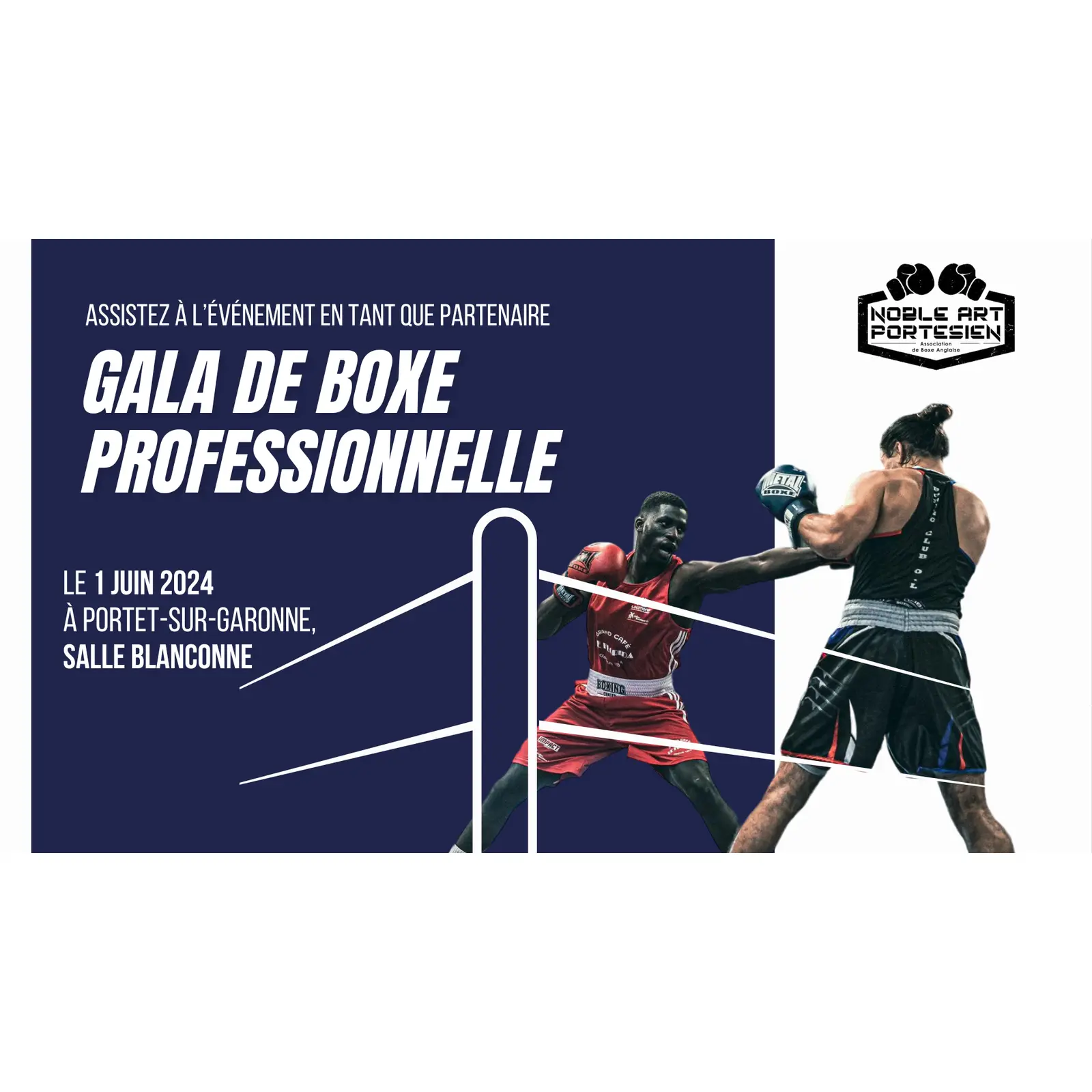 Gala de boxe professionnelle organisé par le Noble Art Portésien