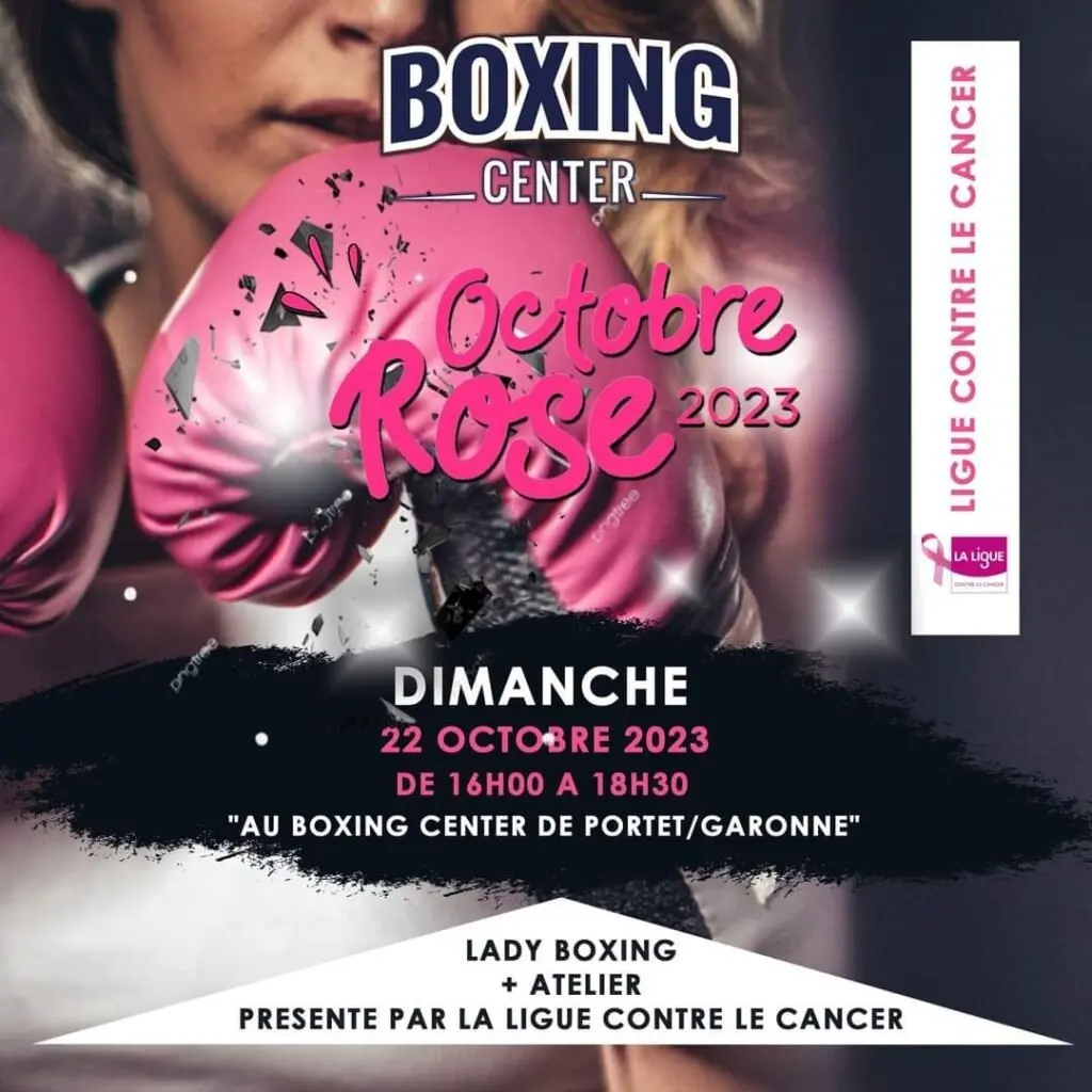 Séance de Lady Boxing lors de l’événement Octobre Rose au Noble Art Portésien